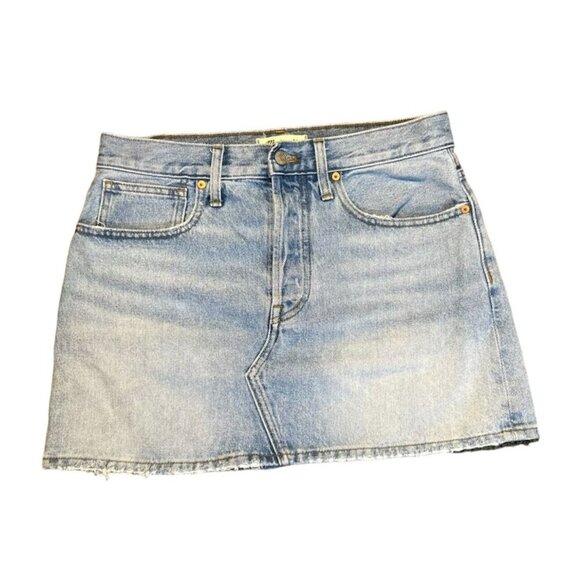 Madewell Rigid Denim Relaxed Mini Skirt in‎ Northdale Wash Size 27 - Picture 5 of 6